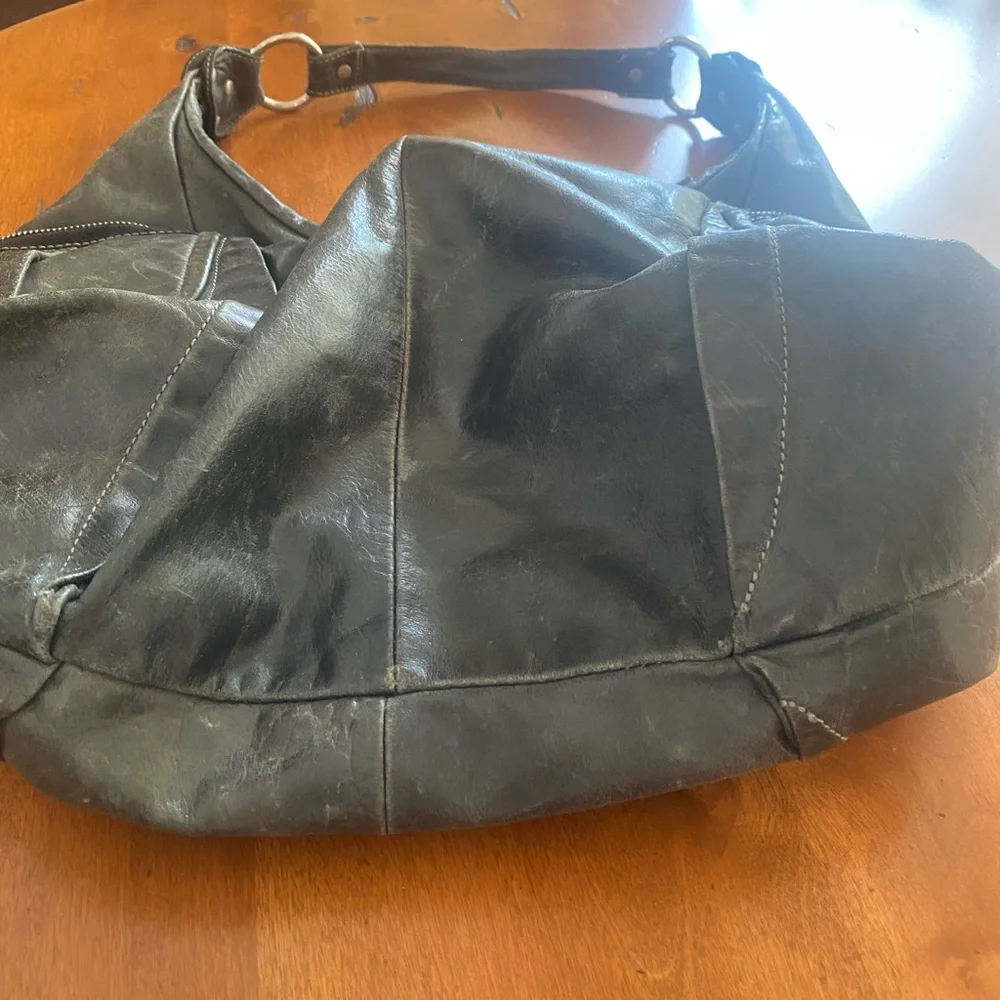 Olive Green Hobo Shoulder Bag - Picture 4 of 8